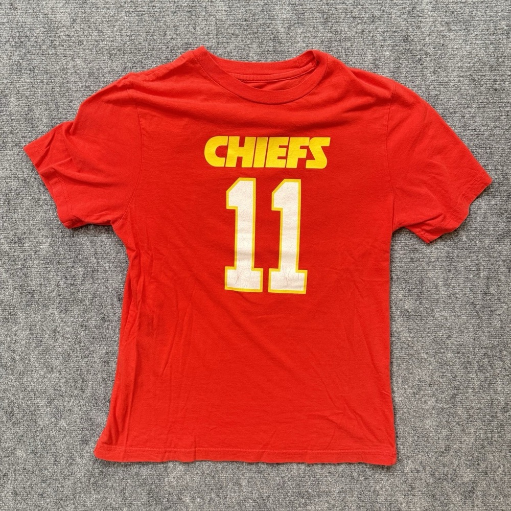 Alex Smith Kansas City Chiefs NFL Football Jersey T-shirt Youth Kids Large